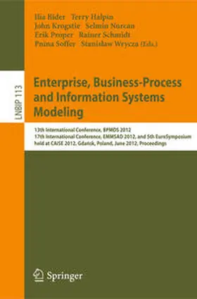 Bider / Halpin / Krogstie |  Enterprise, Business-Process and Information Systems Modeling | eBook | Sack Fachmedien