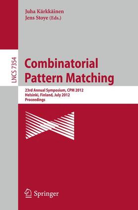 Stoye / Kärkkäinen |  Combinatorial Pattern Matching | Buch |  Sack Fachmedien