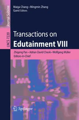 Chang / Zhang |  Transactions on Edutainment VIII | eBook | Sack Fachmedien