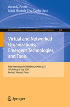 Putnik / Cruz-Cunha |  Virtual and Networked Organizations, Emergent Technologies and Tools | eBook | Sack Fachmedien