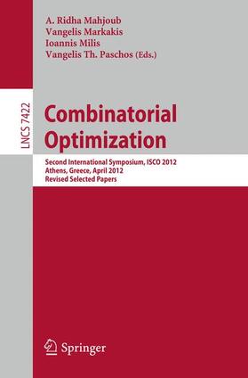 Mahjoub / Paschos / Markakis |  Combinatorial Optimization | Buch |  Sack Fachmedien