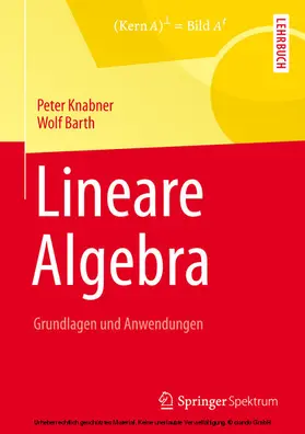 Knabner / Barth |  Lineare Algebra | eBook | Sack Fachmedien