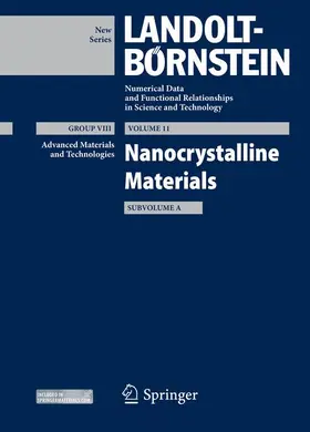 Djéga-Mariadassou / Burzo |  Nanocrystalline Materials, Subvolume A | Buch |  Sack Fachmedien