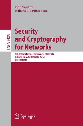 De Prisco / Visconti |  Security and Cryptography for Networks | Buch |  Sack Fachmedien