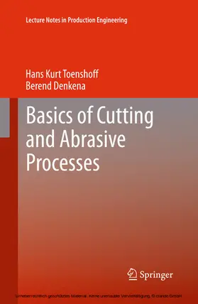 Toenshoff / Denkena |  Basics of Cutting and Abrasive Processes | eBook | Sack Fachmedien