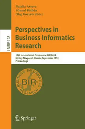 Aseeva / Babkin / Kozyrev |  Perspectives in Business Informatics Research | eBook | Sack Fachmedien