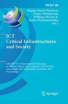 David Hercheui / Whitehouse / McIver Jr. |  ICT Critical Infrastructures and Society | eBook | Sack Fachmedien