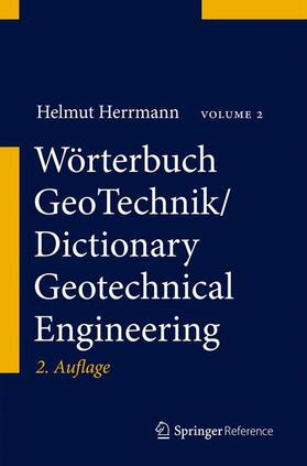 Herrmann / Bucksch |  Wörterbuch GeoTechnik/Dictionary Geotechnical Engineering | eBook | Sack Fachmedien