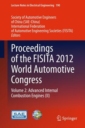 SAE-China / FISITA |  Proceedings of the FISITA 2012 World Automotive Congress | Buch |  Sack Fachmedien