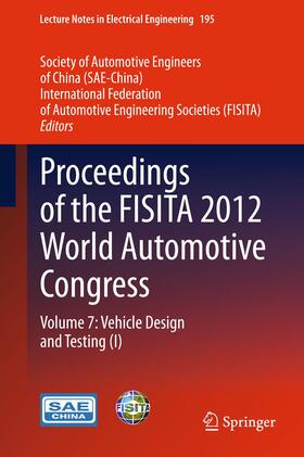 SAE-China / FISITA |  Proceedings of the FISITA 2012 World Automotive Congress | Buch |  Sack Fachmedien