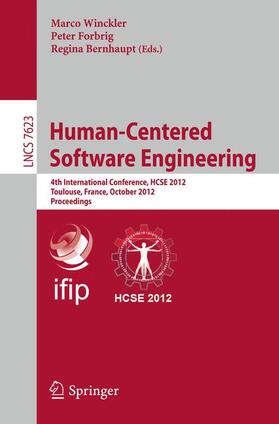 Winckler / Bernhaupt / Forbrig |  Human-Centered Software Engineering | Buch |  Sack Fachmedien