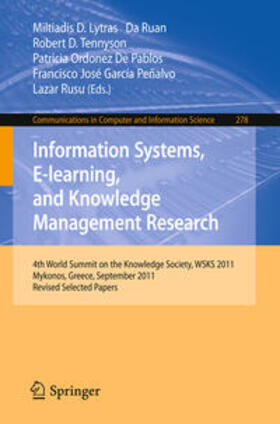 Lytras / Ruan / Tennyson |  Information Systems, E-learning, and Knowledge Management Research | eBook | Sack Fachmedien