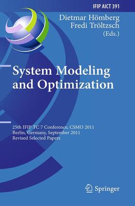 Tröltzsch / Hömberg |  System Modeling and Optimization | Buch |  Sack Fachmedien