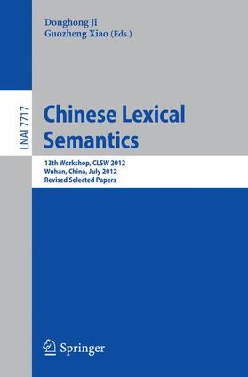 Xiao / Ji |  Chinese Lexical Semantics | Buch |  Sack Fachmedien