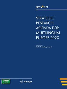 Uszkoreit / Rehm |  META-NET Strategic Research Agenda for Multilingual Europe 2020 | Buch |  Sack Fachmedien