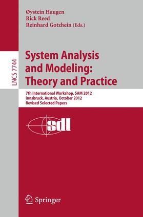 Haugen / Gotzhein / Reed | System Analysis and Modeling: Theory and Practice | Buch | 978-3-642-36756-4 | sack.de