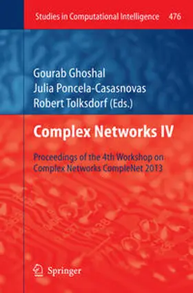 Ghoshal / Poncela-Casasnovas / Tolksdorf |  Complex Networks IV | eBook | Sack Fachmedien