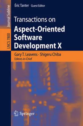 Leavens / Chiba / Tanter |  Transactions on Aspect-Oriented Software Development X | eBook | Sack Fachmedien