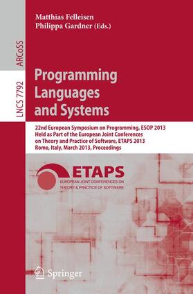 Gardner / Felleisen |  Programming Languages and Systems | Buch |  Sack Fachmedien