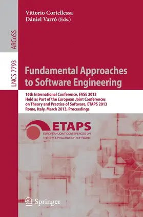 Varró / Cortellessa |  Fundamental Approaches to Software Engineering | Buch |  Sack Fachmedien