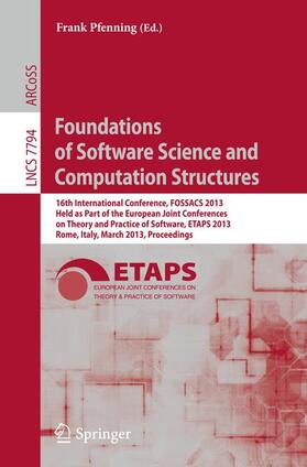 Pfenning |  Foundations of Software Science and Computation Structures | Buch |  Sack Fachmedien