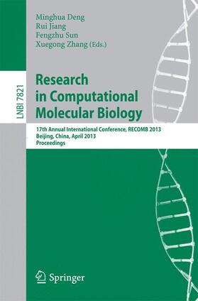 Deng / Zhang / Jiang |  Research in Computational Molecular Biology | Buch |  Sack Fachmedien