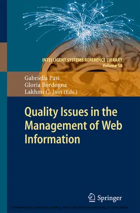 Pasi / Bordogna / Jain |  Quality Issues in the Management of Web Information | eBook | Sack Fachmedien