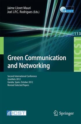 Rodrigues / Lloret Mauri |  Green Communication and Networking | Buch |  Sack Fachmedien