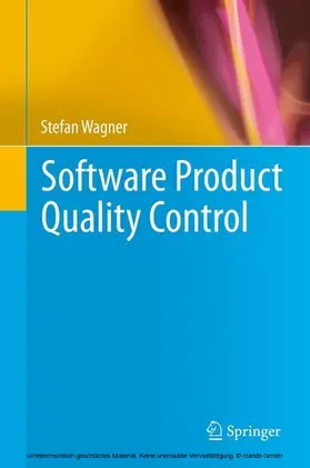 Wagner |  Software Product Quality Control | eBook | Sack Fachmedien