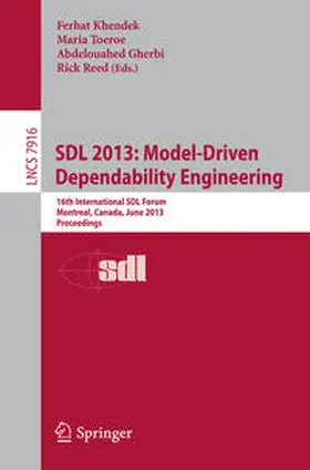 Khendek / Toeroe / Gherbi |  SDL 2013: Model Driven Dependability Engineering | eBook | Sack Fachmedien