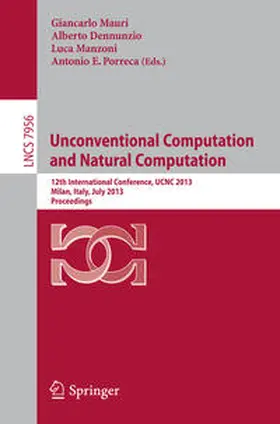 Mauri / Dennunzio / Manzoni |  Unconventional Computation and Natural Computation | eBook | Sack Fachmedien