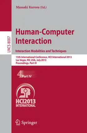 Kurosu |  Human-Computer Interaction: Interaction Modalities and Techniques | eBook | Sack Fachmedien