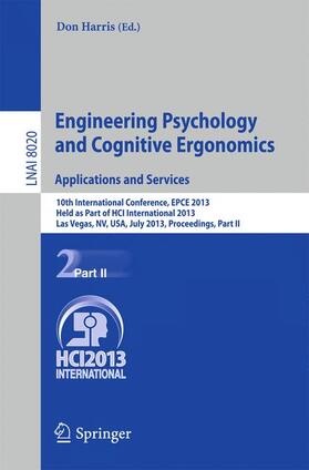 Harris |  Engineering Psychology and Cognitive Ergonomics. Applications and Services | Buch |  Sack Fachmedien