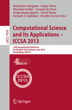 Murgante / Misra / Carlini |  Computational Science and Its Applications -- ICCSA 2013 | eBook | Sack Fachmedien