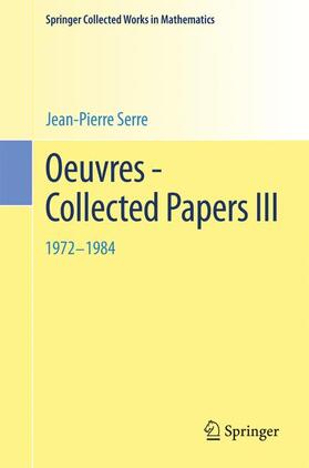 Serre |  Oeuvres - Collected Papers III | Buch |  Sack Fachmedien