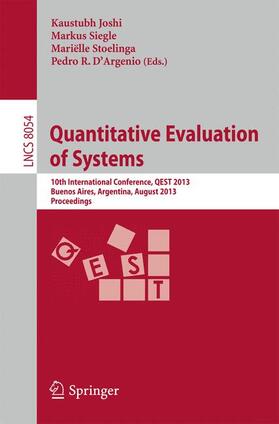 Joshi / D'Argenio / Siegle |  Quantitative Evaluation of Systems | Buch |  Sack Fachmedien
