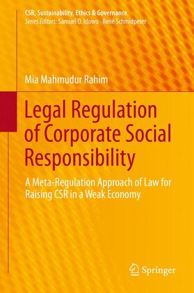 Rahim |  Legal Regulation of Corporate Social Responsibility | Buch |  Sack Fachmedien