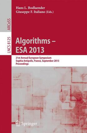 Italiano / Bodlaender |  Algorithms ¿ ESA 2013 | Buch |  Sack Fachmedien