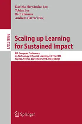 Hernández-Leo / Ley / Klamma | Scaling up Learning for Sustained Impact | E-Book | sack.de