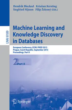 Blockeel / Kersting / Nijssen |  Machine Learning and Knowledge Discovery in Databases | eBook | Sack Fachmedien