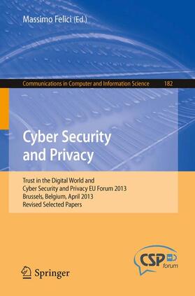 Felici |  Cyber Security and Privacy | Buch |  Sack Fachmedien