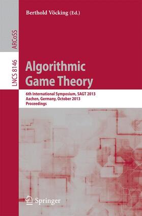 Vöcking |  Algorithmic Game Theory | Buch |  Sack Fachmedien