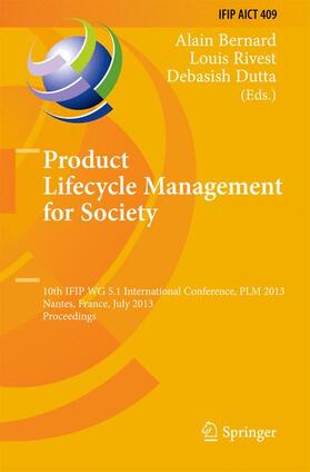 Bernard / Dutta / Rivest |  Product Lifecycle Management for Society | Buch |  Sack Fachmedien