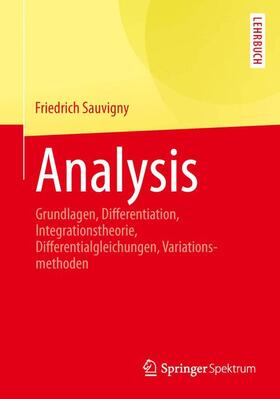 Sauvigny |  Analysis | Buch |  Sack Fachmedien