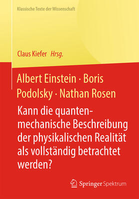 Kiefer |  Albert Einstein, Boris Podolsky, Nathan Rosen | eBook | Sack Fachmedien