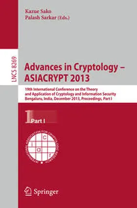 Sako / Sarkar |  Advances in Cryptology - ASIACRYPT 2013 | eBook | Sack Fachmedien