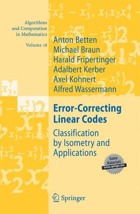 Betten / Braun / Wassermann |  Error-Correcting Linear Codes | Buch |  Sack Fachmedien