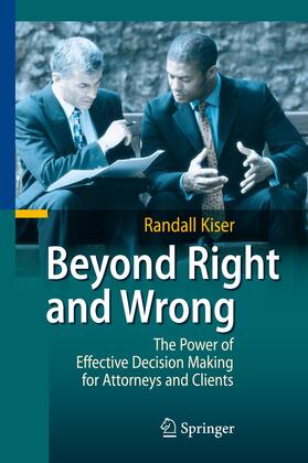 Kiser |  Beyond Right and Wrong | Buch |  Sack Fachmedien