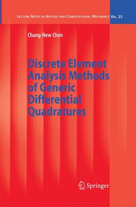 Chen |  Discrete Element Analysis Methods of Generic Differential Quadratures | Buch |  Sack Fachmedien