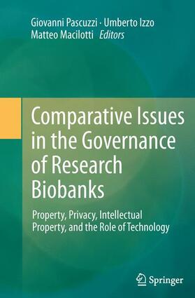 Pascuzzi / Macilotti / Izzo |  Comparative Issues in the Governance of Research Biobanks | Buch |  Sack Fachmedien